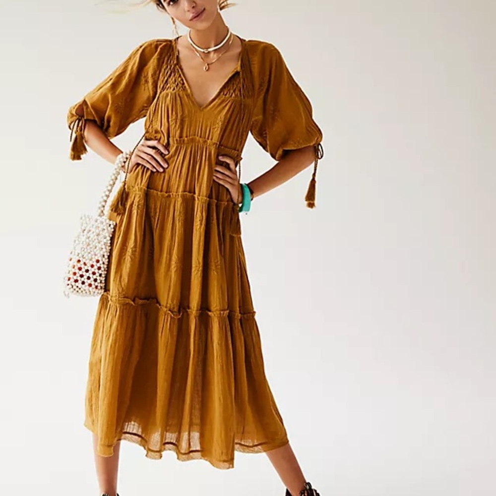 Free People Celestial Midi Dress